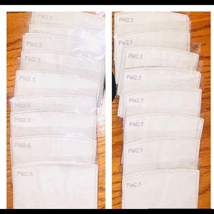 50pc PM2.5 Activated Carbon Face Mask Filters